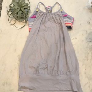 Lululemon Yoga Tank with attached Sports Bra